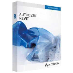 Autodesk Revit for Windows Image with a white box with blue and white objects