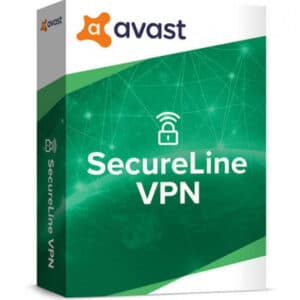 AVAST SecureLine VPN Logo a box with text on it
