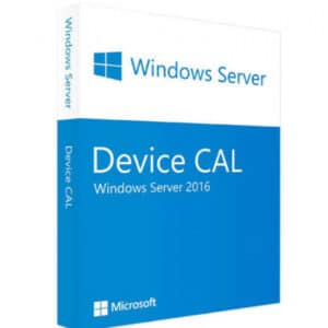 Windows Server 2016 DEVICE CAL logo with a blue and white box with text
