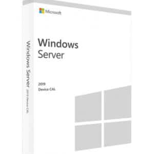 Windows Server 2019 DEVICE CAL with a white box with text on it