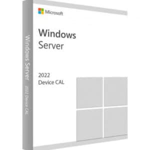 Windows Server 2022 DEVICE CAL logo with a white box with text on it